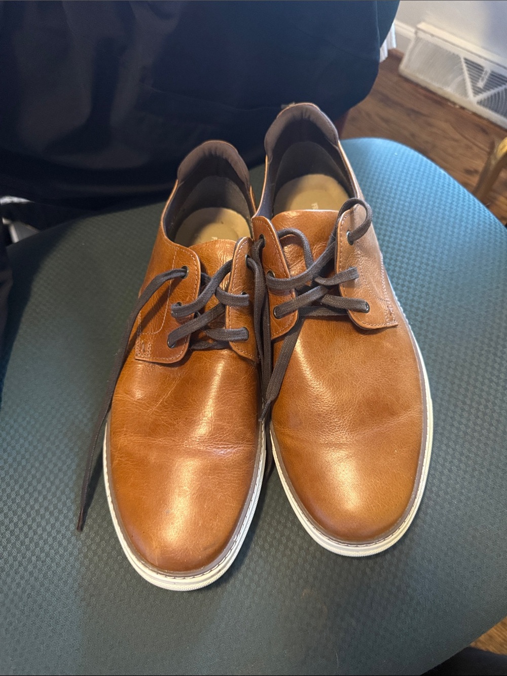 Franco Fortini Brown Leather Chukka Lace-Up Shoes